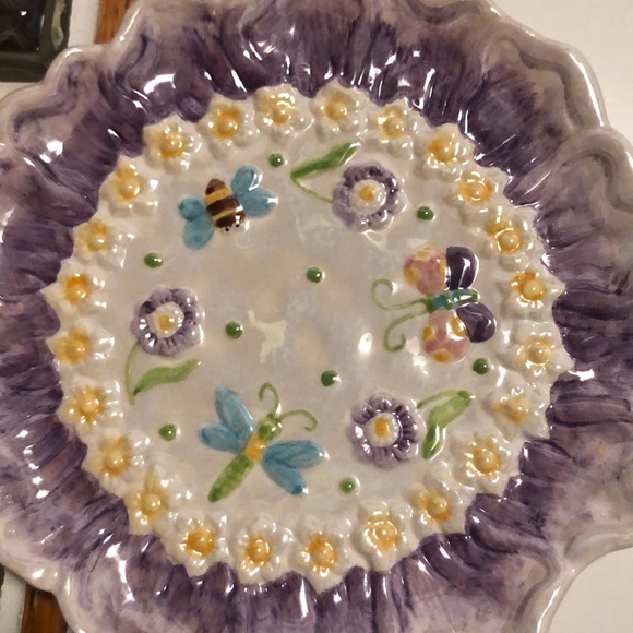Accessories - Salad/dessert plates butterflies-bees dragonflies